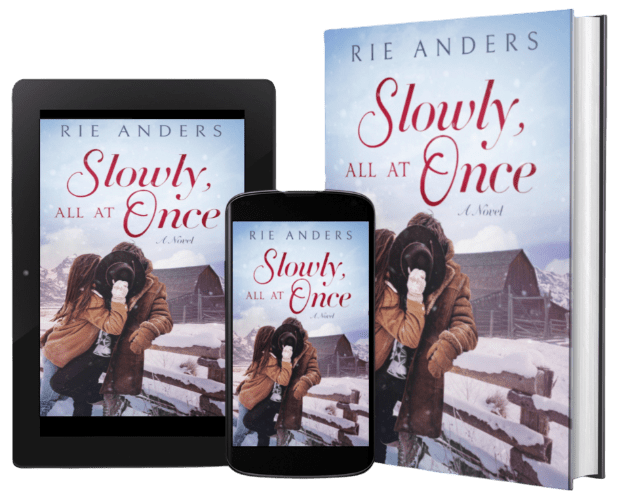 Slowly, All at Once by Rie Anders. Polished by book editor Ashleigh Bonner